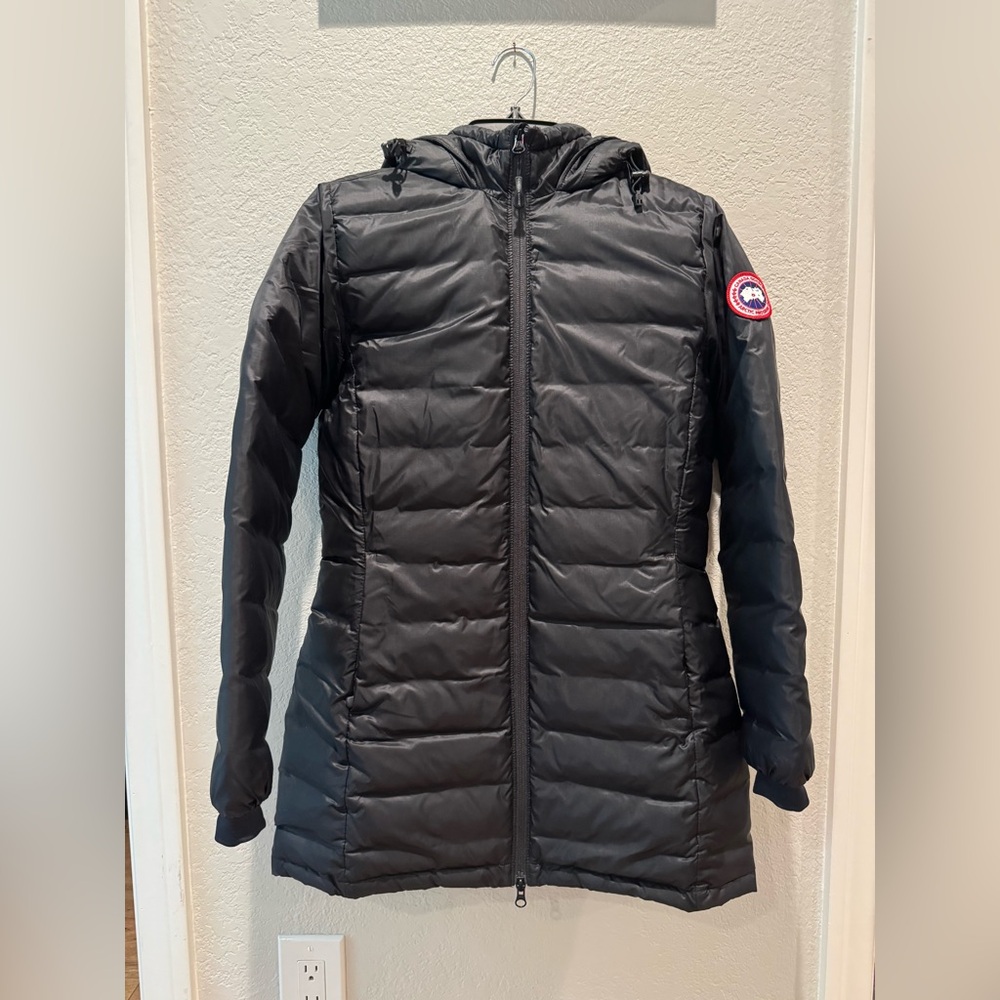 NEW $800 Canada Goose Black Puffer Long Coat Jacket XS